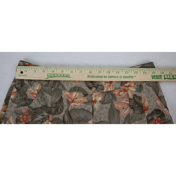 Tehama Nancy Haley Vintage Women's Shorts Size 12 Floral Print Pleated High Rise - Picture 5 of 11